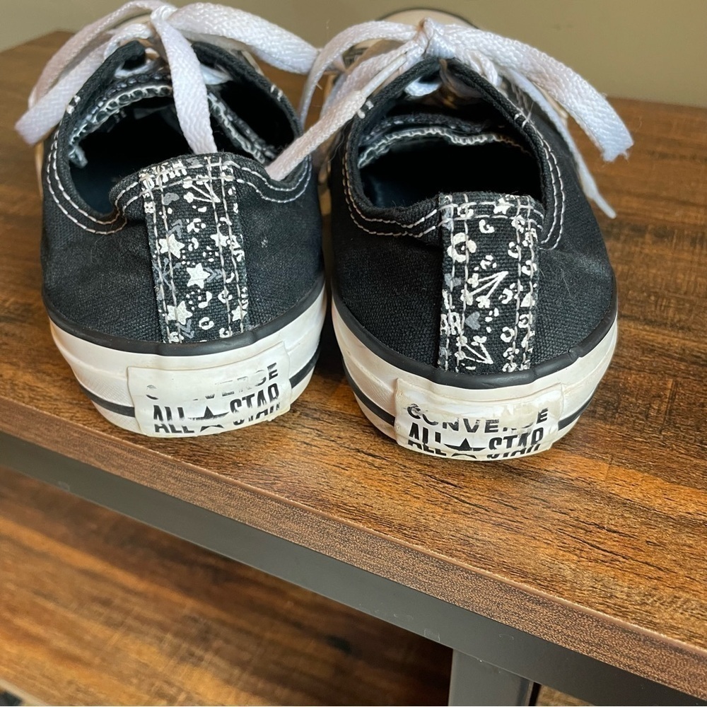 Converse Women's All Star Shoreline Shoes Sneakers Black with Floral Print - Picture 4 of 5